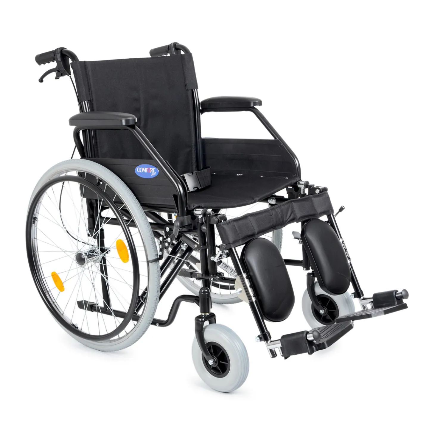 Fauteuil manuel standard avec repose-jambes élévateurs – modèle de location, photo 2